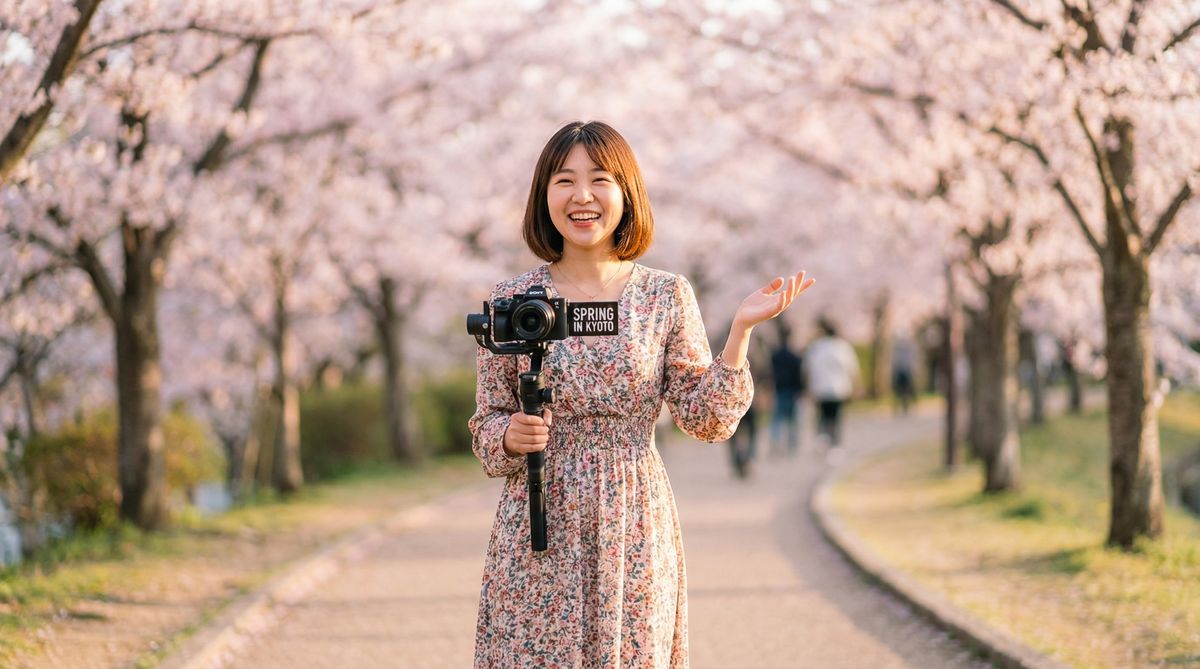 高清动漫美女户外Vlog视频